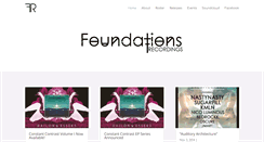 Desktop Screenshot of foundationsrecordings.com